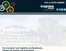 Tablet Screenshot of freightlinkeurope.co.uk